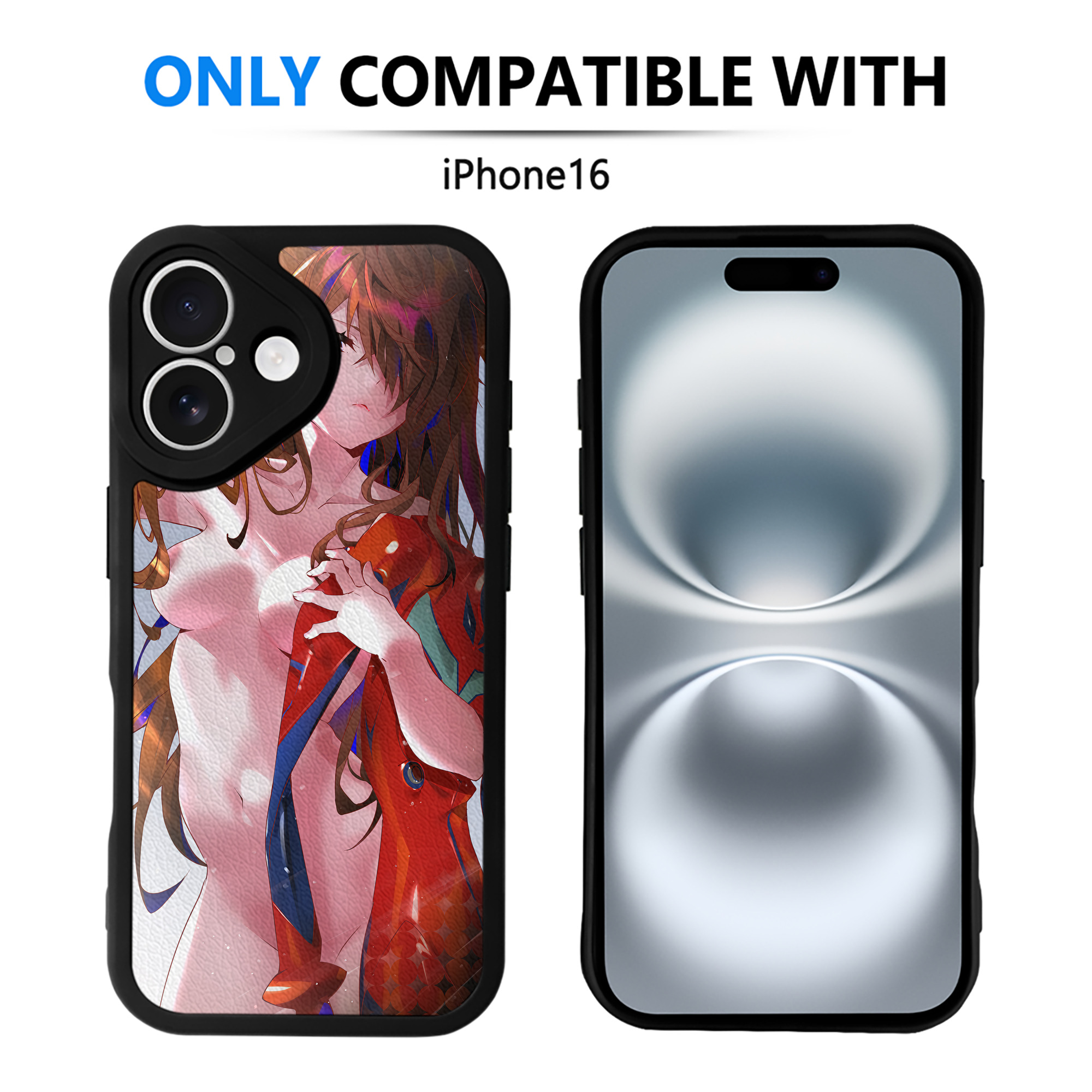 （画像用） EVA 新世紀エヴァンゲリオン 【iPhone 16シリーズ対応】シリコンスマホケース（レザー調） 材質：シリコン